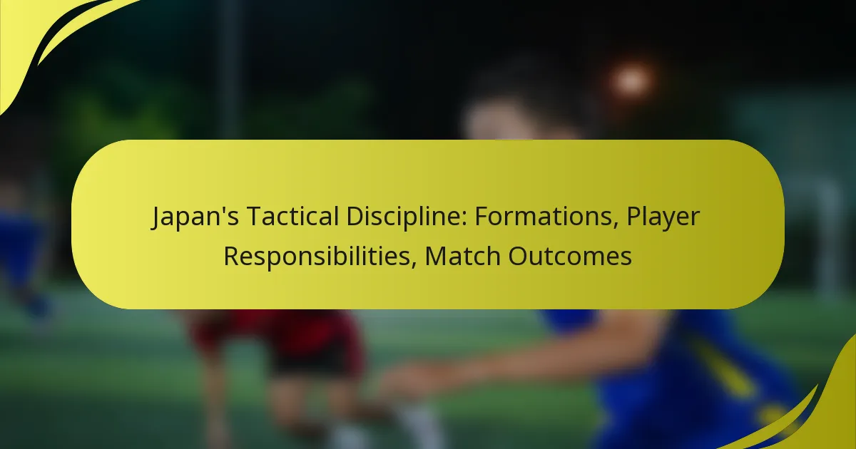 Japans taktische Disziplin: Formationen, Spielerresponsabilitäten, Spielausgänge